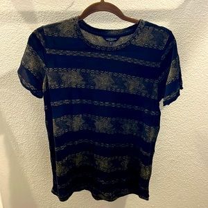 Black and Gold Blouse